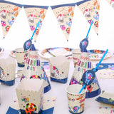 Popxstar Cartoon Dark Dinosaur Theme Children's Favorite Disposable Party Tableware Decor Tableware Set Kid Baby Shower Supplies