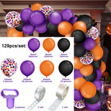 Popxstar Halloween Balloon Garland Arch Kit DIY Spider Halloween Balloons Garland Party Decoration Balloon Halloween Decoration