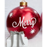 Popxstar  60cm Christmas Balls Christmas Tree Decorations Christmas Gift Xmas Hristmas Decorations for Home Outdoor PVC Inflatable Toys