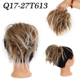 Popxstar  vScrunchies Messy Hair Bun Chignon Hair Band Elastic band bundle Hairpiece Tail For Women Synthetic Wrap Curly Ponytail