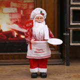 Popxstar Christmas Decorations for Home New Year Kid Gifts Santa Claus Doll Toys 60/45/30cm Mall Desktop Window Ornaments Navidad