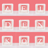 Popxstar A-Z letter Name Transparent Balloon Box BABY ONE Blocks Boy Girl Party Gift Box Wedding Decoration Baby Shower Birthday Party