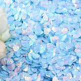 Popxstar 15g Iridescent Sparkle Shell Glitter Confetti 7MM Purple For Baby Shower Confetti Party Table Scatter Decor DIY Supplie