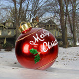 Popxstar  60cm Christmas Balls Christmas Tree Decorations Christmas Gift Xmas Hristmas Decorations for Home Outdoor PVC Inflatable Toys