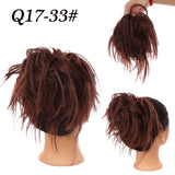 Popxstar  vScrunchies Messy Hair Bun Chignon Hair Band Elastic band bundle Hairpiece Tail For Women Synthetic Wrap Curly Ponytail