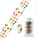 Popxstar 14pcs Nail Foil Holographic  Nail Stickers Transfer Foils Holo Irregular Triangle Nail Art Decal For Manicure