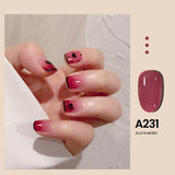 Popxstar Valentine's Day 7.3ml Summer Pudding Gel Nail Polish Transparent Jelly Polish Top Coat Soak Off UV Gel Art Nail Varnish Semi Permanent