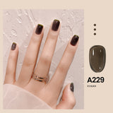 Popxstar Valentine's Day 7.3ml Summer Pudding Gel Nail Polish Transparent Jelly Polish Top Coat Soak Off UV Gel Art Nail Varnish Semi Permanent