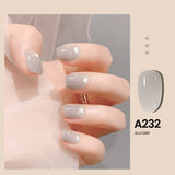 Popxstar Valentine's Day 7.3ml Summer Pudding Gel Nail Polish Transparent Jelly Polish Top Coat Soak Off UV Gel Art Nail Varnish Semi Permanent