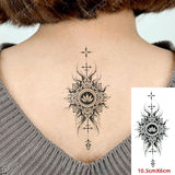 Popxstar Small Men's Tattoos Waterproof Temporary Tattoo Sticker Body Art Love Wave Heartbeat Line Small Size Fake Tatto Flash Tatoo for Girl Women