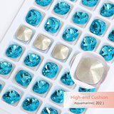 Popxstar K9 Glass Crystals Crafts Pointback Loose Stones Square Crystals For Clothes Bags DIY Jewelry Decoration Garments Strass