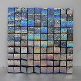 Popxstar 5000pc Shimmer Sequin For Air Activated Panel Wedding Backdrop Background Live Decoration Shimmering Turquoise Mirror Party Wall