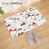 Popxstar Christmas Red Truck Gnome Santa Merry Christmas Mat Outdoor Carpet Christmas Decorations for Home Navidad New Year Gifts