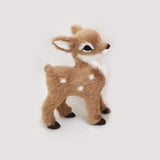 Popxstar Simulation Polyethylene Animal Sika Deer Reindeer Xmas Home Decor Lying Miniatures Christmas Elk Scene Arrangement Props Lying