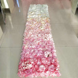 Popxstar 1PC 40x60cm Artificial Flower Wall Wedding Decoration flower mats Rose Fake Flowers Artificial Decorations flower Panels