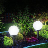 Popxstar LED Bulb-shaped Solar Lawn Lamp Channel Landscape Lawn Lamp  Courtyard Garden Outdoor Lawn Lamp Terrace and Garden Decoration