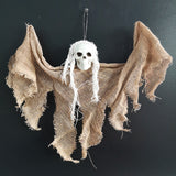 Popxstar Halloween Hanging Skull Head Ghost Haunted House Escape Horror Props Ornament Halloween Party Decorations for Home Terror Scary