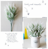 Popxstar 1 Bundle Artificial Flowers Romantic Provence Lavender Plastic Wedding Decorative Vase for Home Decor Grain Christmas Fake Plant