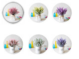 Popxstar 1 Bundle Artificial Flowers Romantic Provence Lavender Plastic Wedding Decorative Vase for Home Decor Grain Christmas Fake Plant