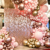 Popxstar Birthday Wedding Party Background Curtain Sequin Backdrop Bridal Shower Decor Baby Shower Sequin Wall Glitter Backdrop Curtain