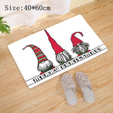 Popxstar Christmas Red Truck Gnome Santa Merry Christmas Mat Outdoor Carpet Christmas Decorations for Home Navidad New Year Gifts