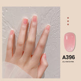 Popxstar Valentine's Day 7.3ml Summer Pudding Gel Nail Polish Transparent Jelly Polish Top Coat Soak Off UV Gel Art Nail Varnish Semi Permanent