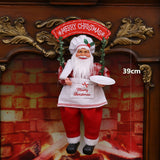 Popxstar Christmas Decorations for Home New Year Kid Gifts Santa Claus Doll Toys 60/45/30cm Mall Desktop Window Ornaments Navidad