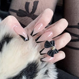 Popxstar spring centerpiece ideas short square acrylic nails spring dip nails 24pcs Mid Length Fake Nails Ballet Removable Wear Full Cover Coffin Artificial Manicure Patch False Nail Tips with Glue