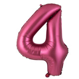 Popxstar 40 Inch Burgundy Foil Balloon Big Number Ballons Digital Baloons Adult Wedding Decoration Birthday Party Wine Red Globos Decor