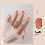 Popxstar Valentine's Day 7.3ml Summer Pudding Gel Nail Polish Transparent Jelly Polish Top Coat Soak Off UV Gel Art Nail Varnish Semi Permanent