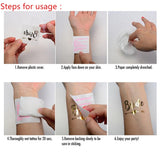 Popxstar Wedding Decorations Accessories Team Groom Team Bride To Be Flash Temporary Tattoos Sticker Bachelorette Hen Party Decoration