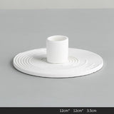 Popxstar Creative Candlestick Ceramic Decorations Nordic Dinner Tabletop Decorations Candle Holders Home Decor Candlebra