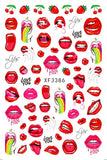 Popxstar Fashion 3D Nail Sticker For Nails Manicure Back Glue Decals Nail Art Stickers for Design Foil Sexy Beauty Girl Decoration Tips