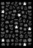 Popxstar Merry Christmas Nail Art Decals Decoration Self Adhesive Nail Art Stickers Manicure Design White Snow Sticker for Nail Design