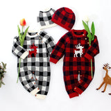 Popxstar Christmas Baby Rompers Infant Clothing Winter Overall Baby Boys Girls Clothes Knit Costumes Hooded Jumpsuit Newborn Clothes