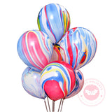 Popxstar Ink Graffiti Color Cloud Latex Balloons Imitation US Thickened 10inch Wedding Birthday Party Festival Decoration Agate Ballon