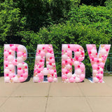 2Popxstar  Letter Heart A-z 40inch Big Balloon Number Mosaic 0-9 Happy Birthday Wedding Party Decoration Baby Shower Large Figure Globo DIY