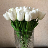 Popxstar 10pcs/lot Real Touch Flowers Pu Tulips Flower Artificial Bouquet Wedding Bridal Bouquet Decoration Flowers For Home Decor
