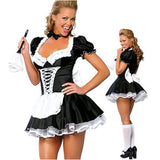 Popxstar Plus Size Cosplay S-6XL Sexy Costumes for Halloween Women's Exotic Maids Dress French Maid Costume Cosplay Maid Outfit Roleplay