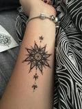Popxstar Small Men's Tattoos Waterproof Temporary Tattoo Sticker Body Art Love Wave Heartbeat Line Small Size Fake Tatto Flash Tatoo for Girl Women