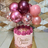 Popxstar Valentine's Day Gittler Happy Birthday Cake Topper Bling Sparkle Decoration Sign Happy Birthday Cake Topper Girl`s Birthday Dessert Decor