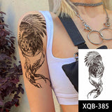 Popxstar 1pc Animal Lion Women Waterproof Temporary Tattoos Fake Stickers Arm Sun Art Black Cross Jesus 3D Praying Fashion Decoration