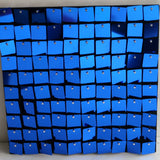 Popxstar 5000pc Shimmer Sequin For Air Activated Panel Wedding Backdrop Background Live Decoration Shimmering Turquoise Mirror Party Wall