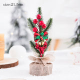 Popxstar Christmas 20cm Desktop Small Mini Tree Merry Christmas Decor For Home Coffee Restaurant Counter  Christmas Tree Naviidad Pendant