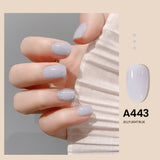 Popxstar Valentine's Day 7.3ml Summer Pudding Gel Nail Polish Transparent Jelly Polish Top Coat Soak Off UV Gel Art Nail Varnish Semi Permanent