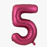 Popxstar 40 Inch Burgundy Foil Balloon Big Number Ballons Digital Baloons Adult Wedding Decoration Birthday Party Wine Red Globos Decor