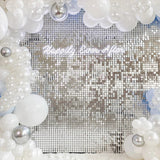Popxstar Birthday Wedding Party Background Curtain Sequin Backdrop Bridal Shower Decor Baby Shower Sequin Wall Glitter Backdrop Curtain