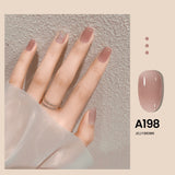 Popxstar Valentine's Day 7.3ml Summer Pudding Gel Nail Polish Transparent Jelly Polish Top Coat Soak Off UV Gel Art Nail Varnish Semi Permanent