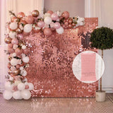 Popxstar Birthday Wedding Party Background Curtain Sequin Backdrop Bridal Shower Decor Baby Shower Sequin Wall Glitter Backdrop Curtain