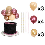 Popxstar Valentine's Day Gittler Happy Birthday Cake Topper Bling Sparkle Decoration Sign Happy Birthday Cake Topper Girl`s Birthday Dessert Decor